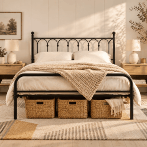 Arched Metal Platform Bed Frame