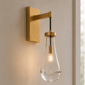 Raindrop Glass Wall Sconce