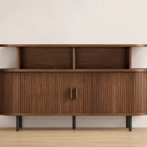 55" Tambour Storage Cabinet