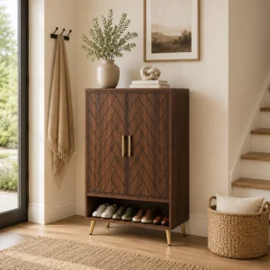 Herringbone Storage Cabinet
