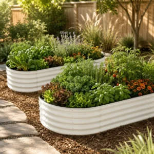 Oval Raised Garden Beds Set of 2