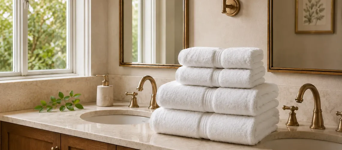 White Cotton Terry Towels